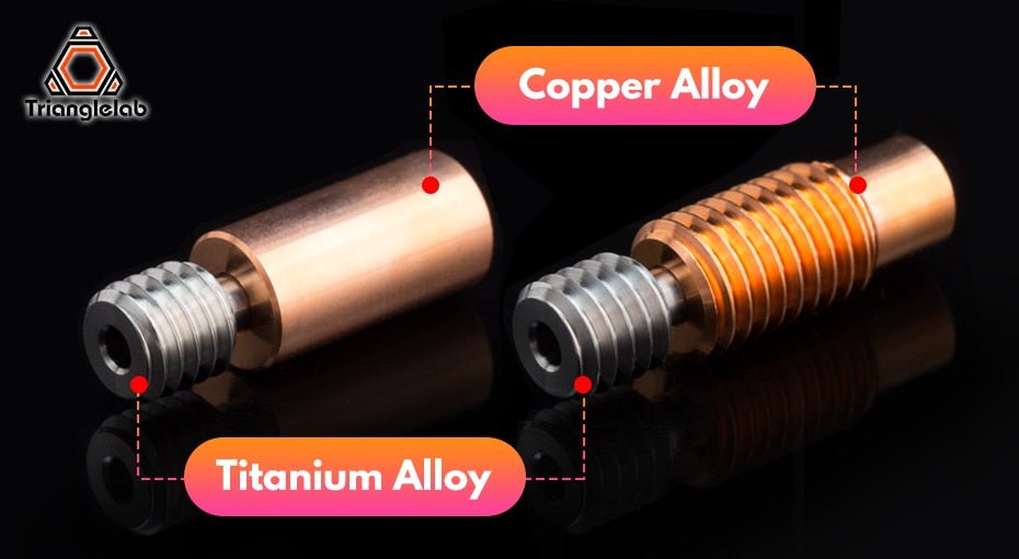 Titanium Alloy All Metal Heat Break for for V6 / Volcano Heater Block Hotend - 09017001 - DREMC STORE