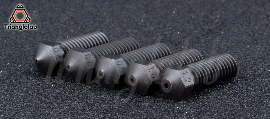 Trianglelab Hardened Steel T Volcano Compatible 1.75mm Nozzles / Artillery Sidewinder - 0.4mm - 06888617 - DREMC STORE
