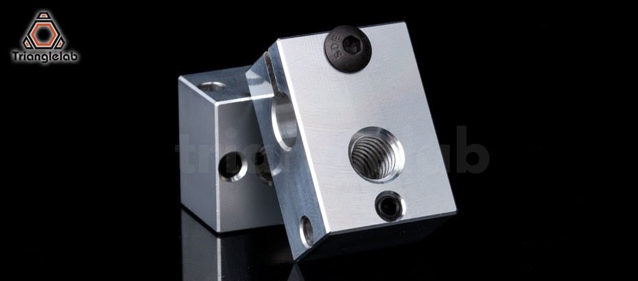 Trianglelab V6 Compatible Aluminum Heat Block Cartridge Style - 12359337 - DREMC STORE