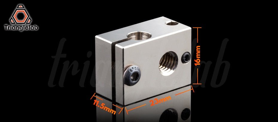Trianglelab V6 Compatible Plated Copper Heat Block Cartridge Style - 64588457 - DREMC STORE