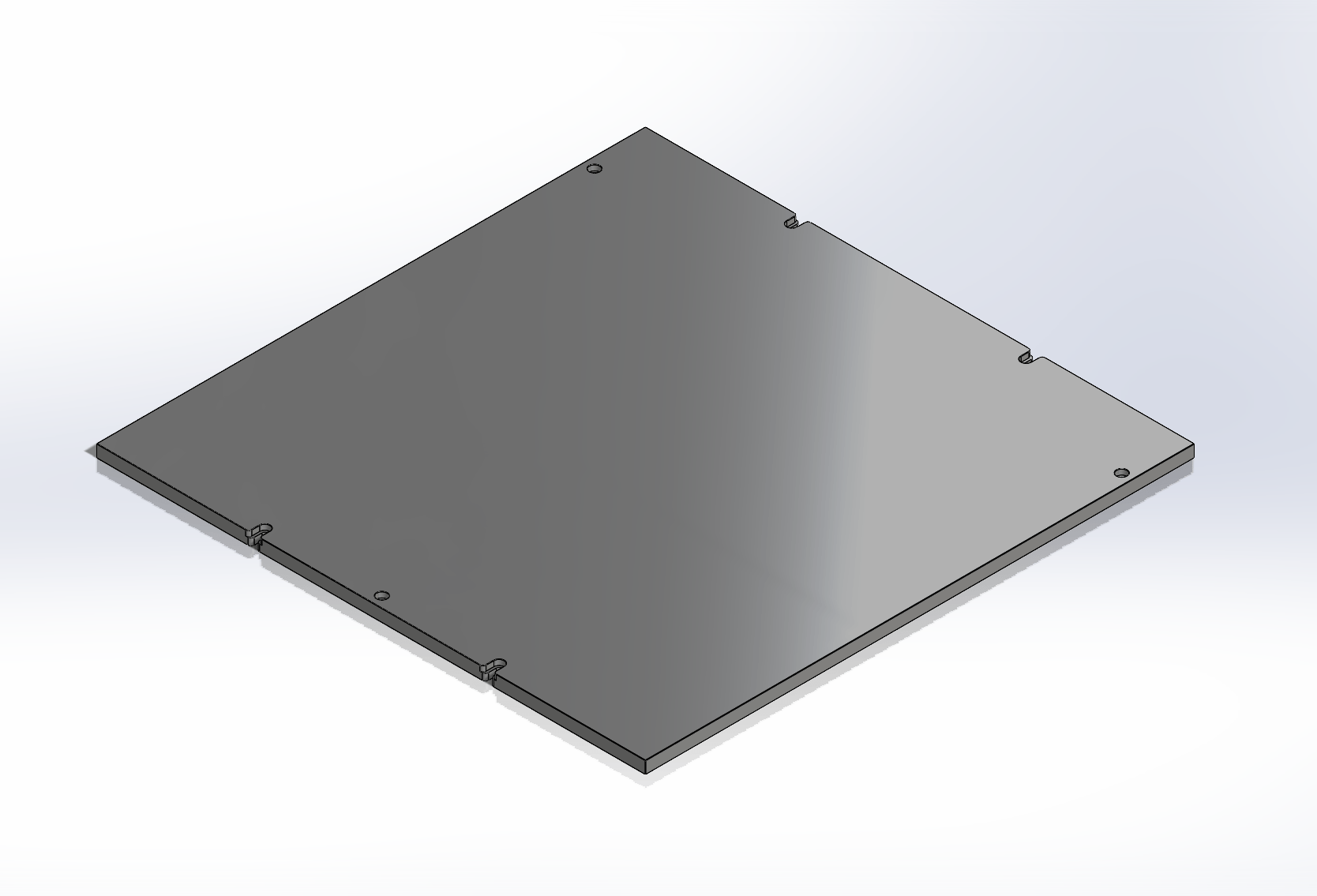 Voron Universal Cast Aluminium Build Plate Assembly /w AC Heater Pad by LDO - 255x255 - LD0 - VORPLATE - 255 - REVC - DREMC STORE