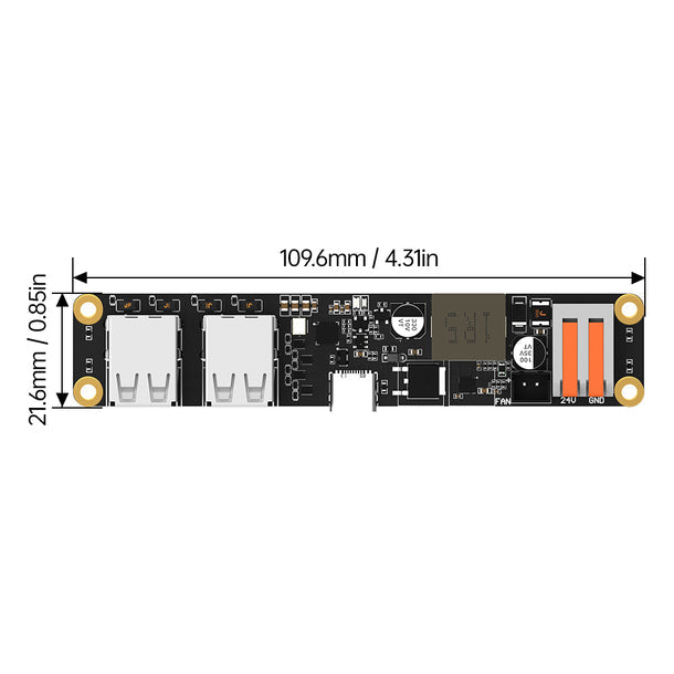 Bigtreetech K Hub V1.0 4-Port USB 2.0 Hub for Klipper 3D Printers