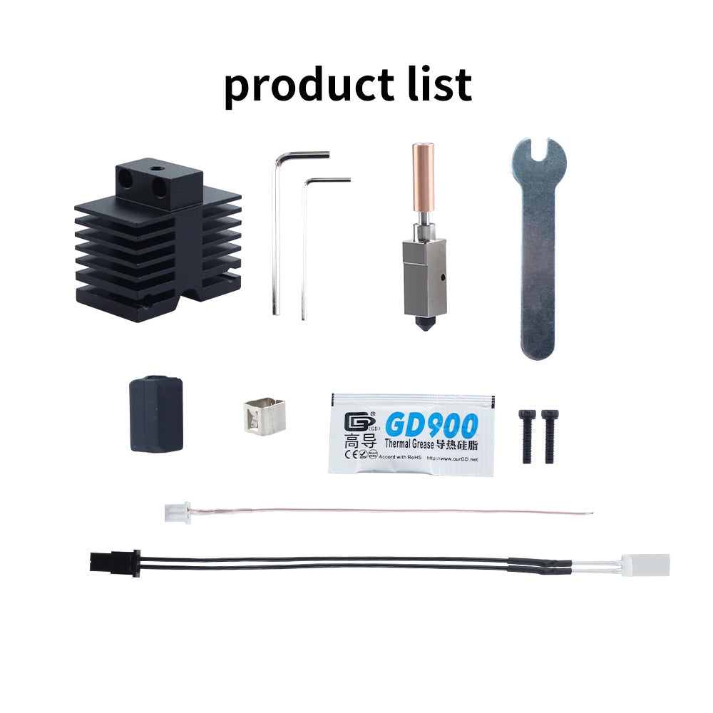 QiDi X plus 3 / X max 3 Hotend Kit Compatible (TZ Nozzle) by Fysetc