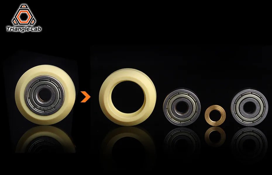 1Pcs Trianglelabs Kevlar Wheel Bearing Pulley Kit OD 24mm (Sold Individually) - TL - KRW - DREMC STORE