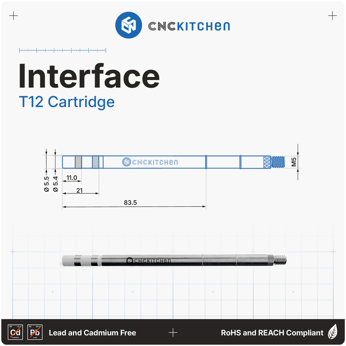 CNC Kitchen Soldering Tips SET compatible with T12