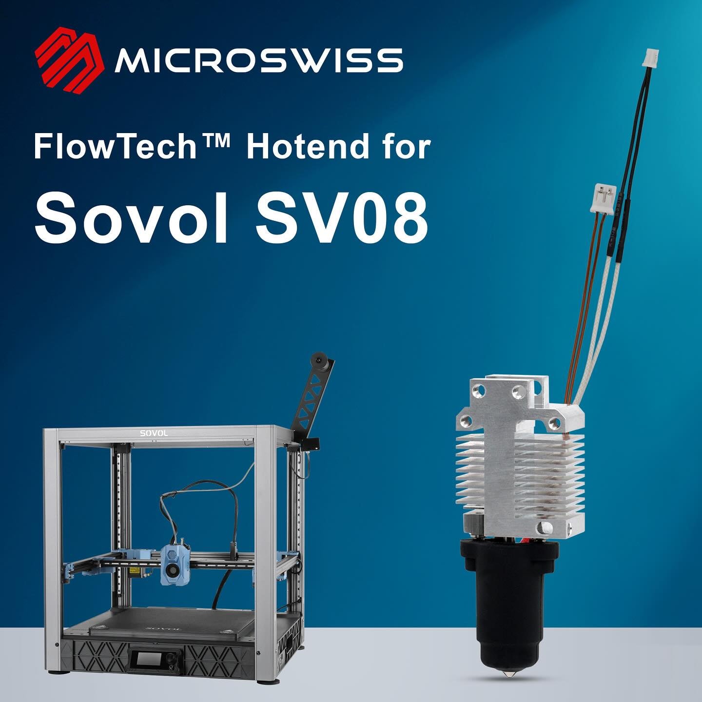 Micro Swiss FlowTech™ Hotend for Sovol SV08