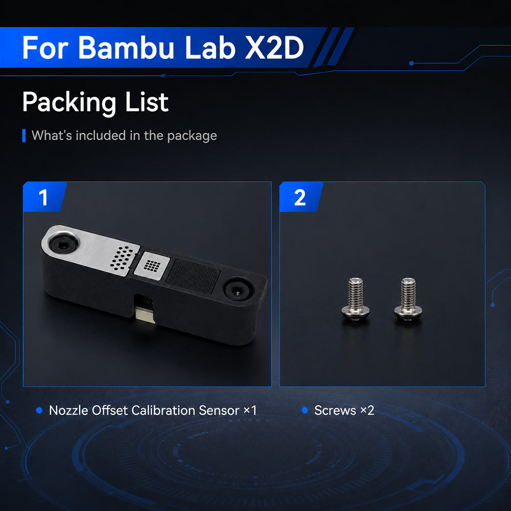 Nozzle Offset Calibration Sensor for Bambu Lab X2D