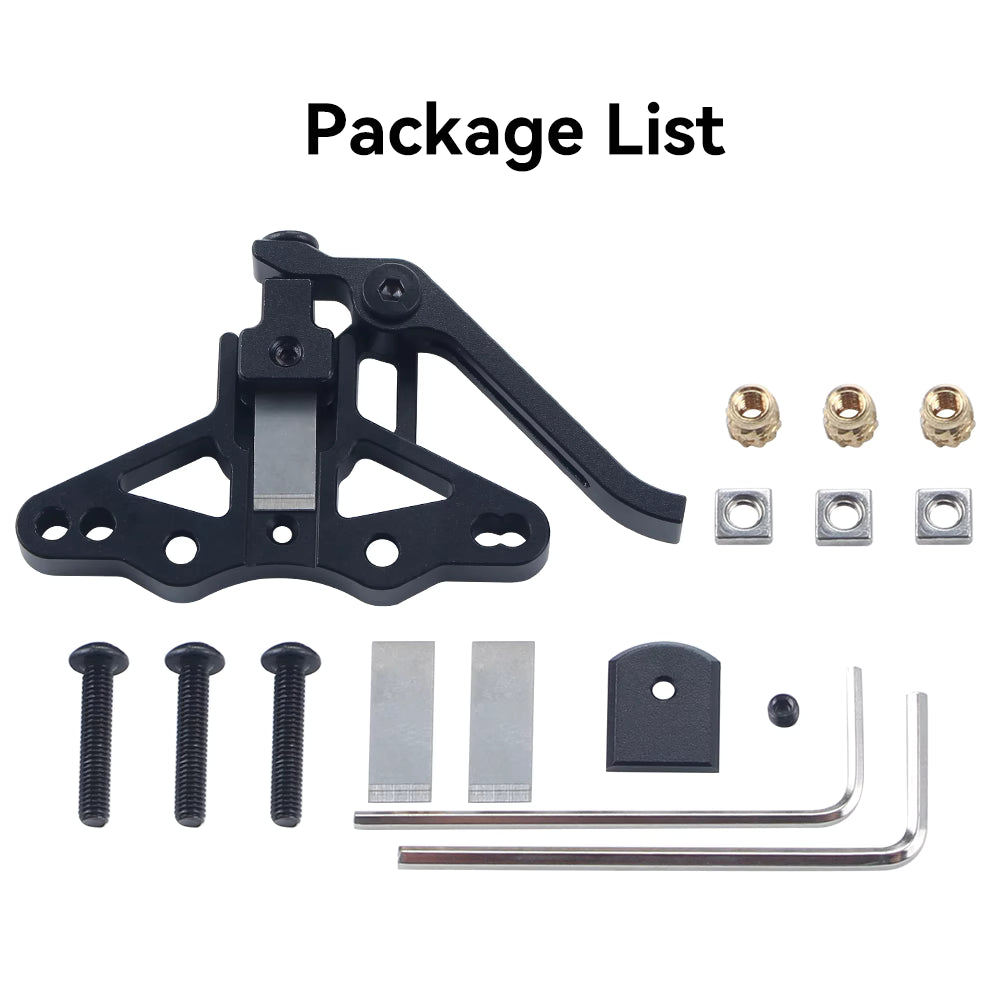 Mechanical Crossbow parts and tools on a white background with 'Package List' text.