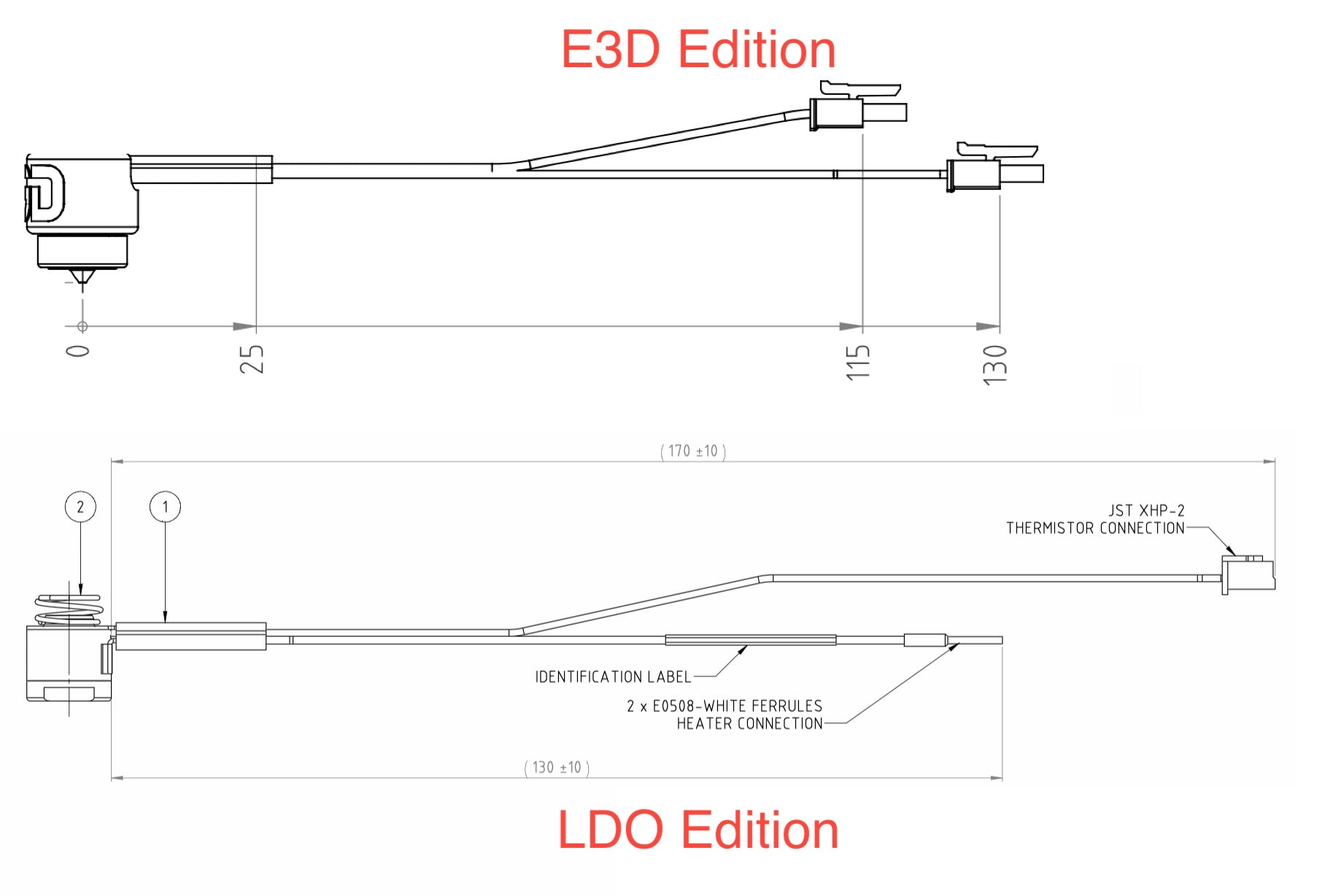 E3D Revo™ Replacement HeaterCore (24v and 12v)