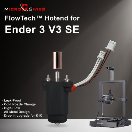 Micro Swiss FlowTech™ Hotend for Creality Ender 3 V3 SE