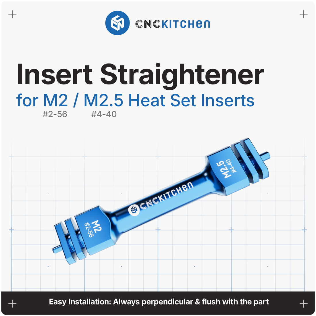 Insert Straightener M2 to M10 (#2-56 to G1/8")
