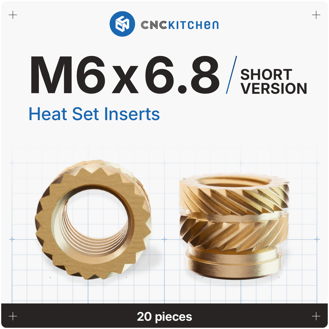 CNC Kitchen Threaded Brass Insert