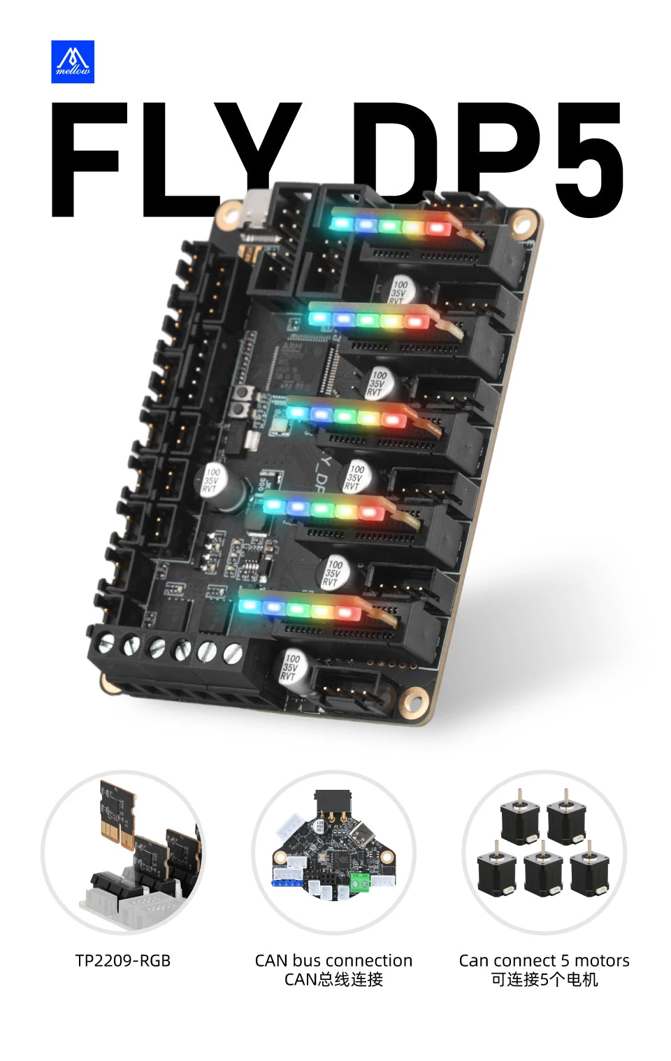 Mellow Fly-DP5 Control Board 32-bit ARM Chip