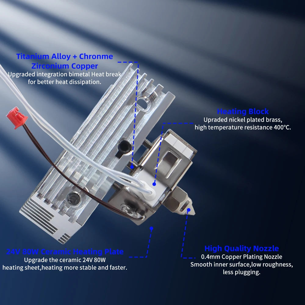 Upgraded Creality Hotend kit for Sprite Extruder (Ender 3 S1 / CR10 Smart Pro)