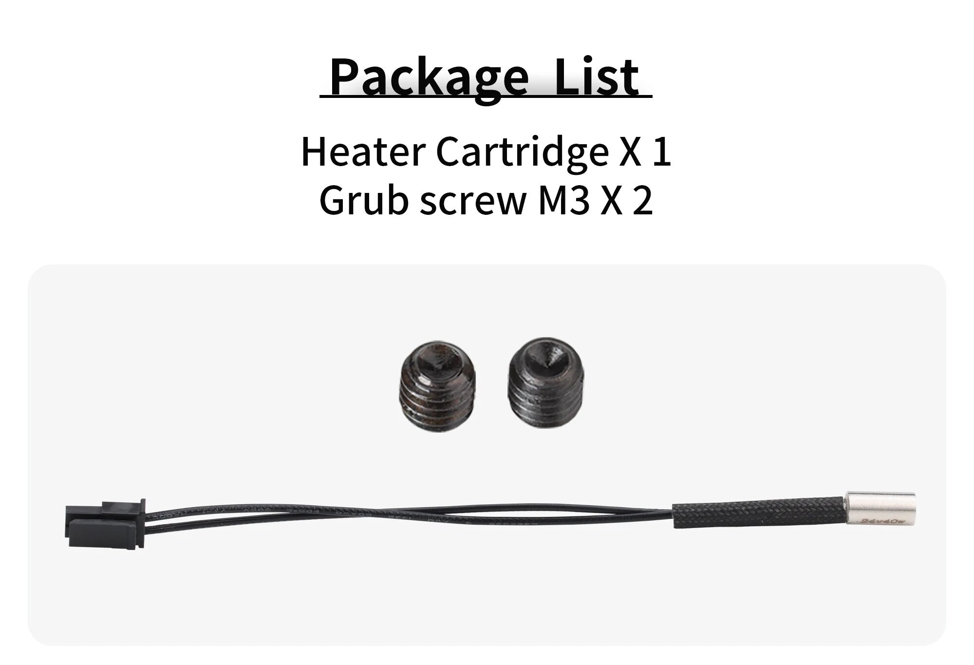 Prusa Comptiable Heater Cartridge (MK4) (Trianglelab)
