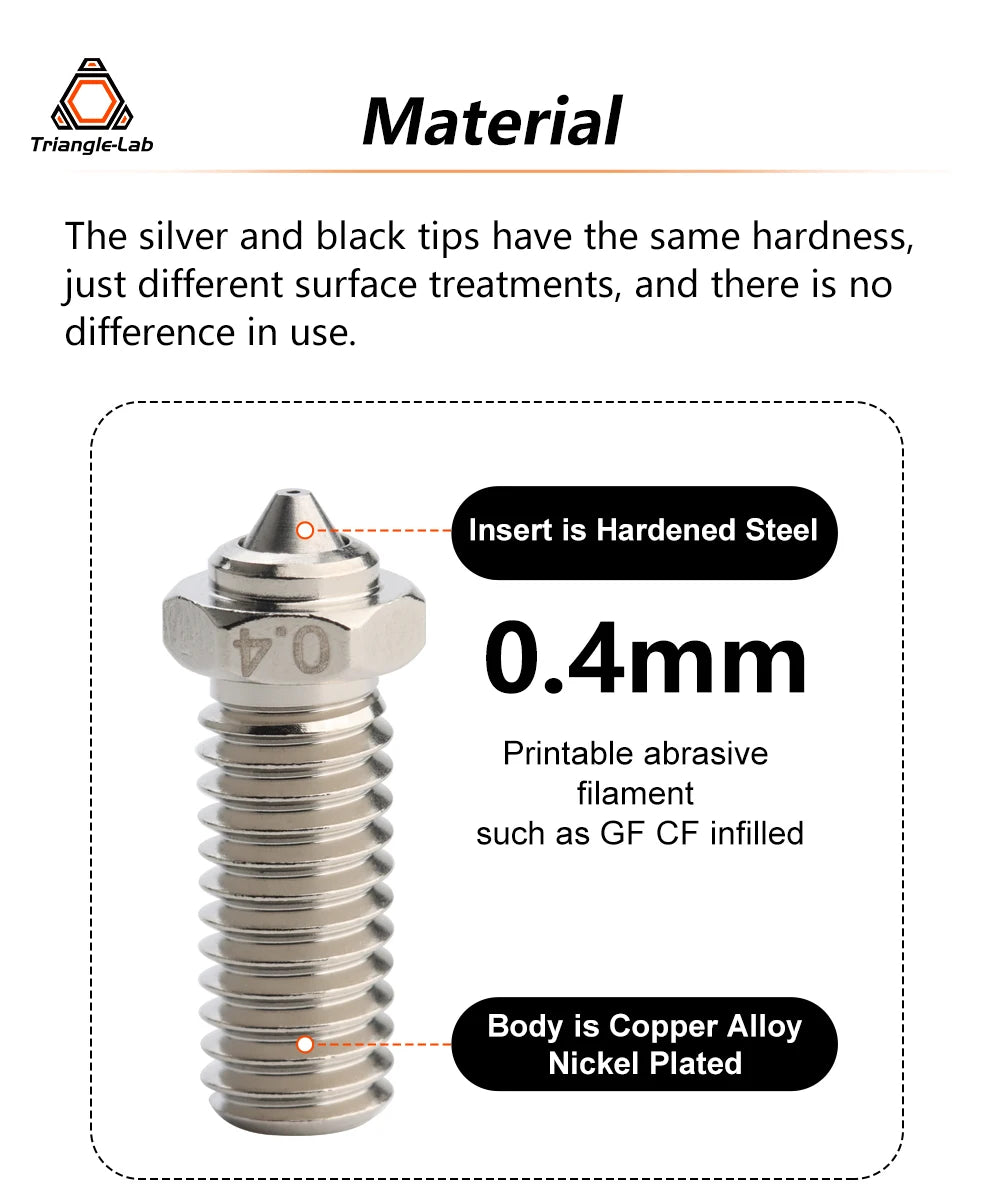 Trianglelabs QD Nozzles for QIDI X-Max 3 QIDI X-Plus 3 QIDI X-Smart 3
