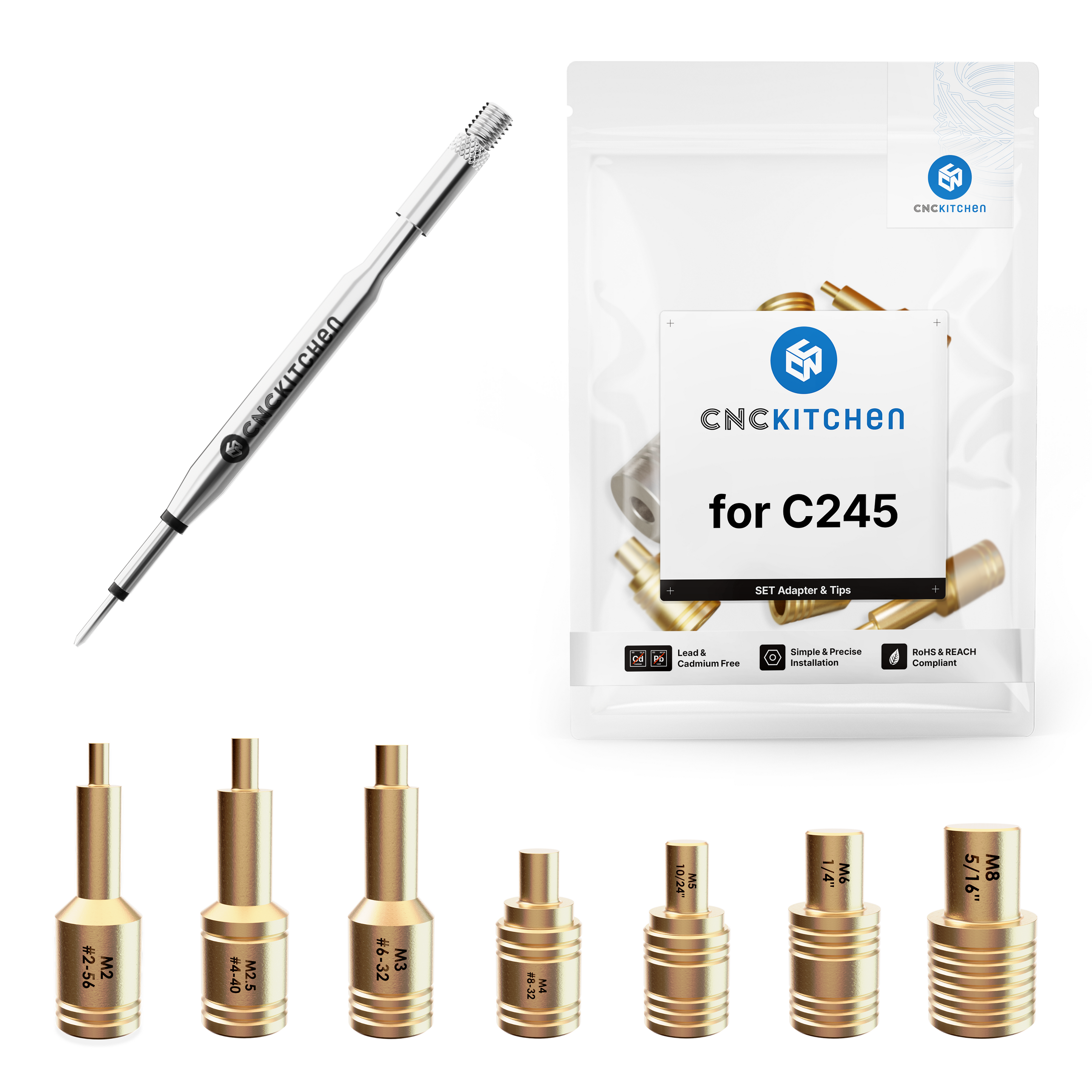 CNC Kitchen C245 Heat Insert Installation Tips Set