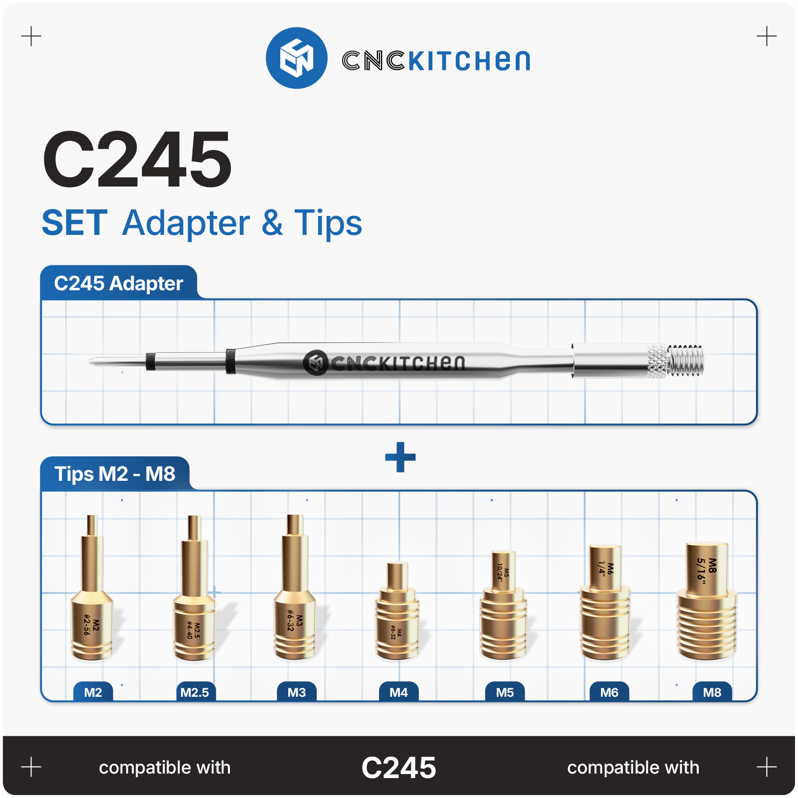CNC Kitchen C245 Heat Insert Installation Tips Set