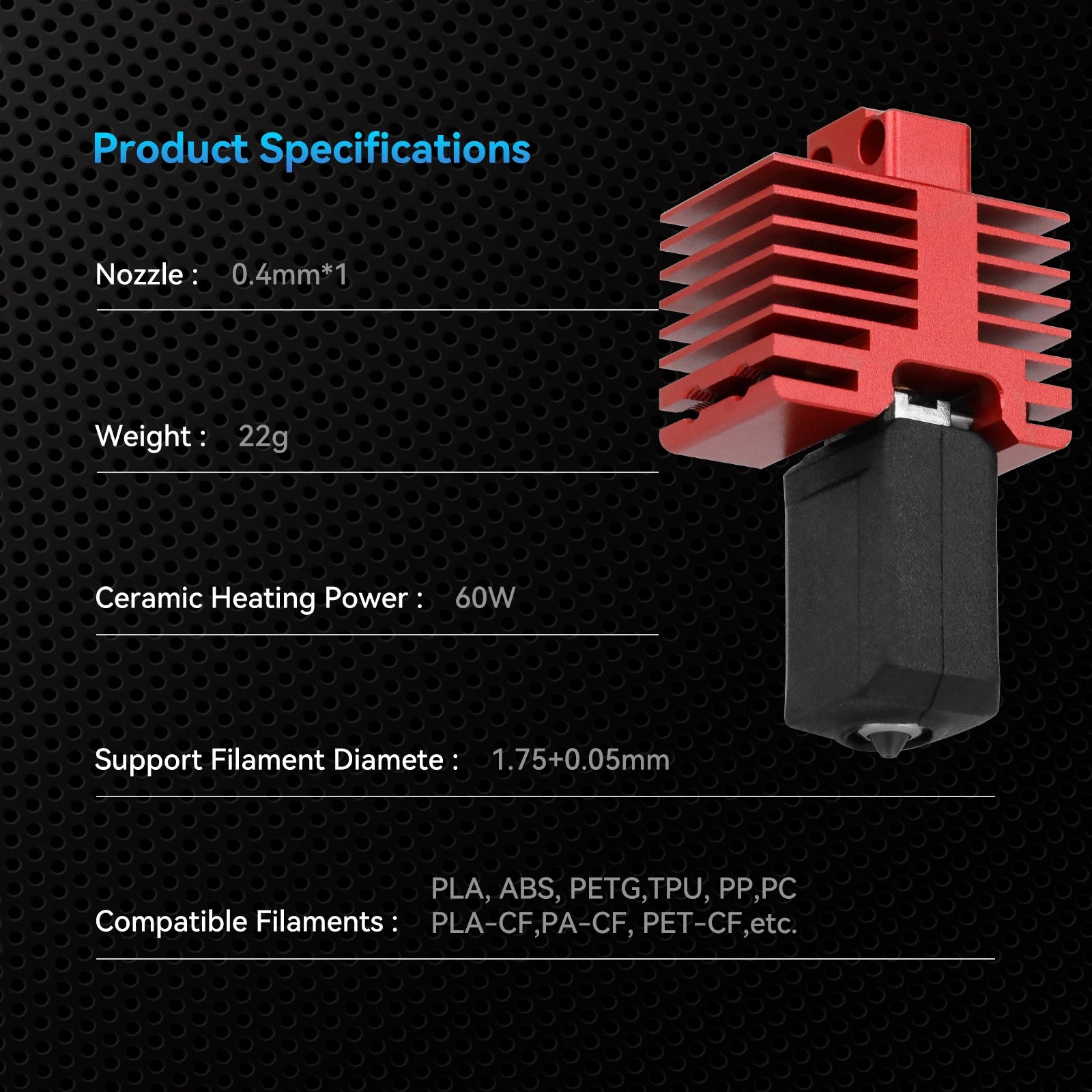 Bambu Labs Hotend Upgrade TZ 4.0 For Bambu Labs X1 / P1P Comptaible