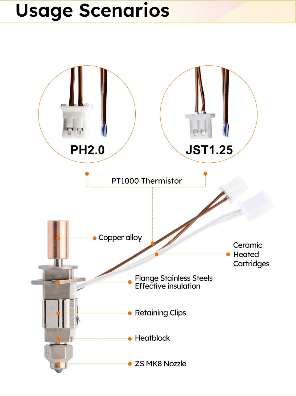 Trianglelab CHCB-OT/OTC Spare for Thermistor/Heater