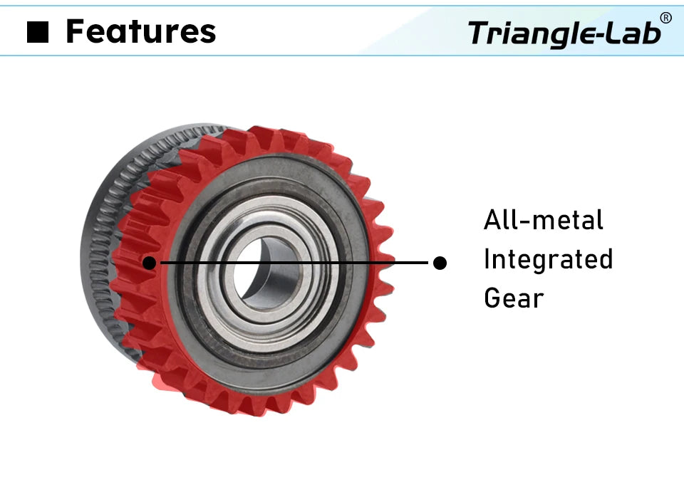 Trianglelab K1C/K1/K1 Max Metal Extruder Gear (DLC Coating)