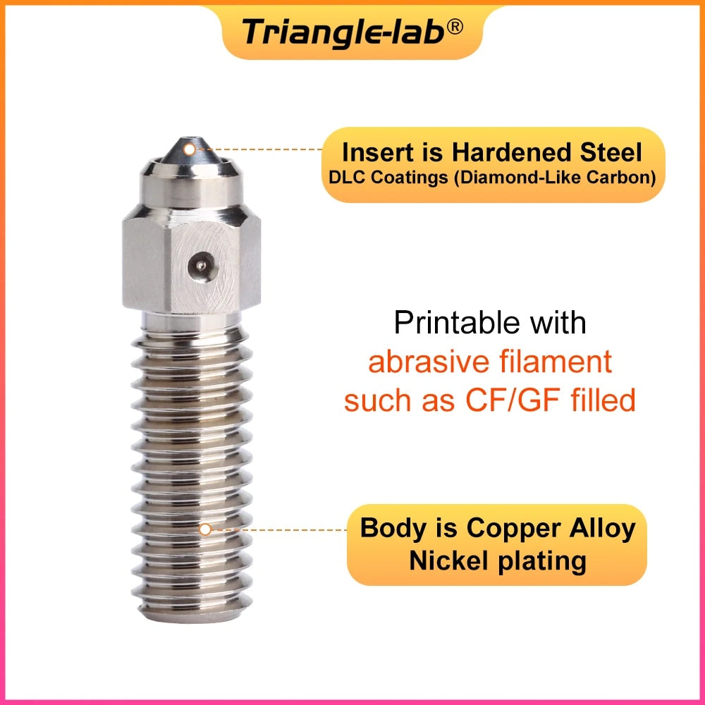 Trianglelab ZS Hardened Steel Tip & Copper Nozzle for Creality K1 / K1 Max / Volcano