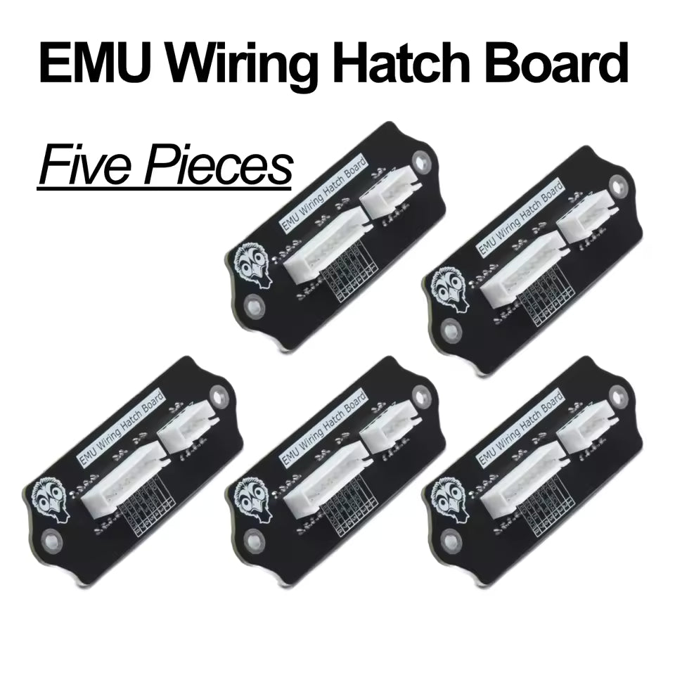 Five EMU Wiring Hatch Boards on a white background with text indicating quantity.