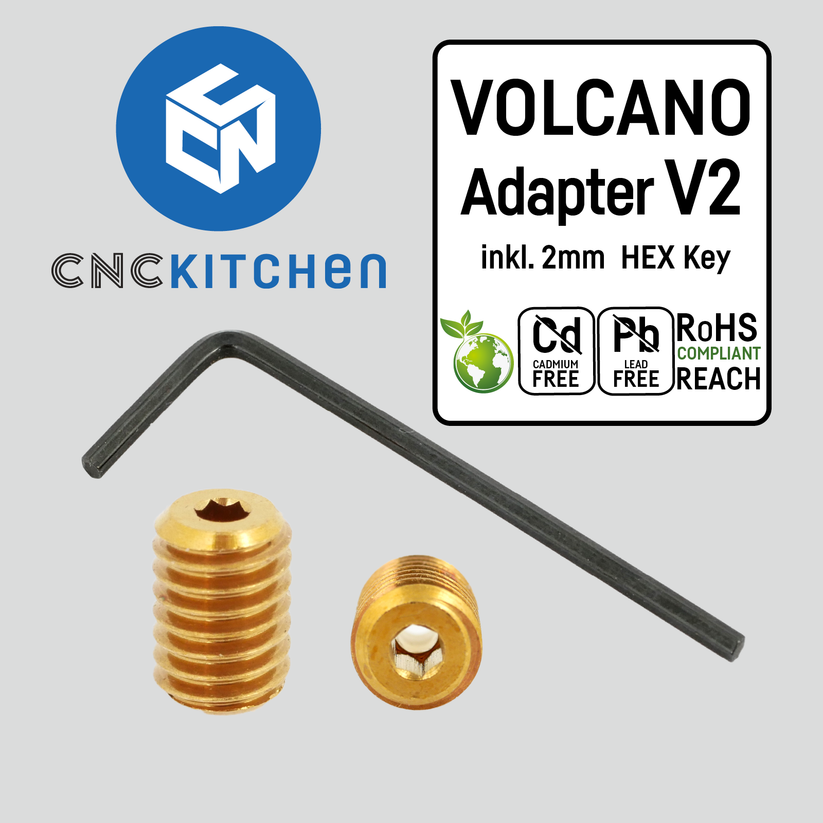 CNC Kitchen Volcano Adapter Version 2