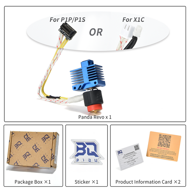 BIQU Panda Revo Hotend High Flow High Speed Drop-in Upgrade Hotend for Bambu Lab P1 Series & X1 Series