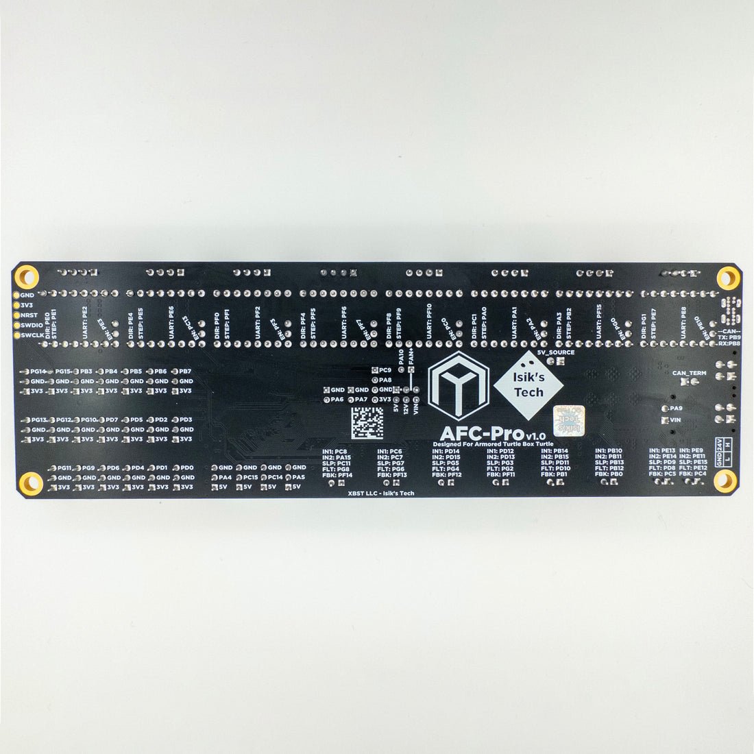 Electronic circuit board with 'AFC-Pro' branding on a white background