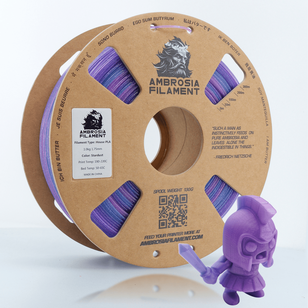 Ambrosia PLA Filament 1.75mm 1kg - Star Dust - AMB2515STA - DREMC STORE