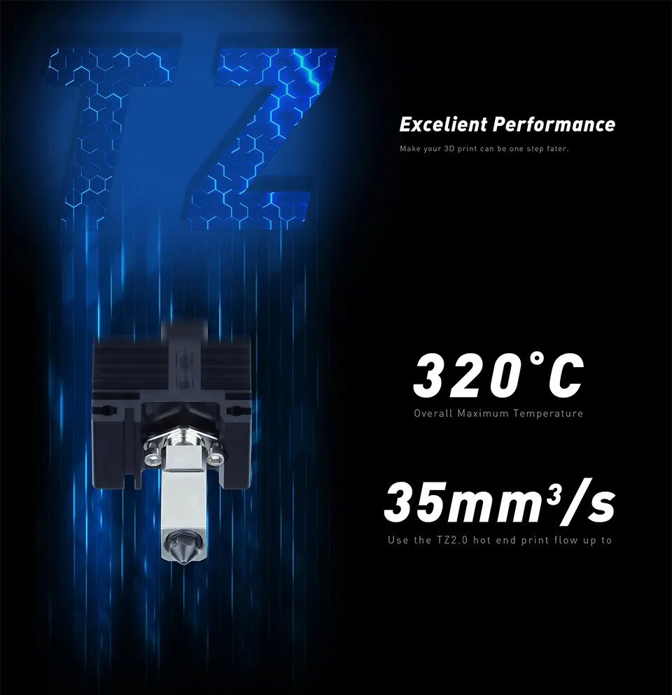 Bambu Labs Hotend Upgrade TZ 2.0 For Bambu Labs X1 / P1P Comptaible - 0.4mm + 0.6mm - F - TZ2 - DREMC STORE