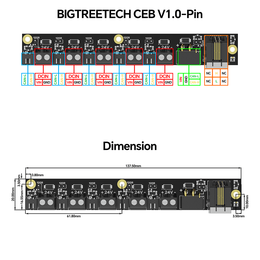 Bigtreetech CEB Can Expansion Board - 1030000147 - DREMC STORE