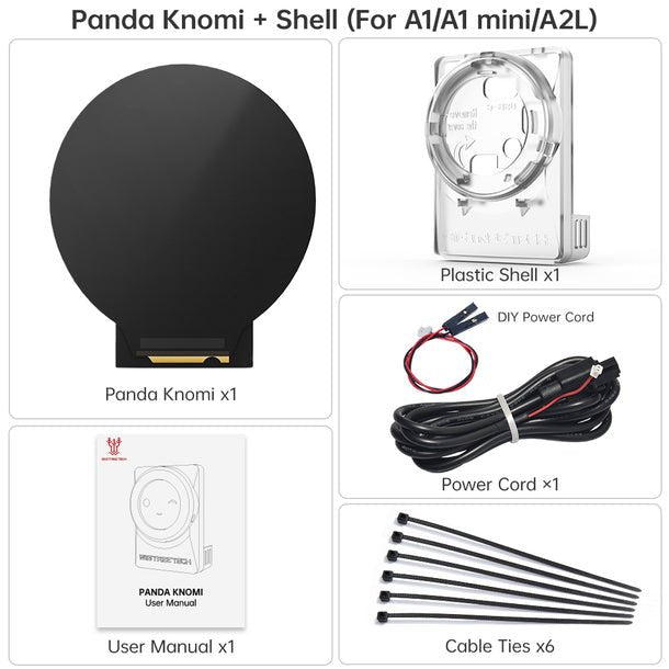 Bigtreetech Panda Knomi Smart Display Companion for Bambulab Printers - 1060000836+1060000833 - DREMC STORE 3D Printing Supplies