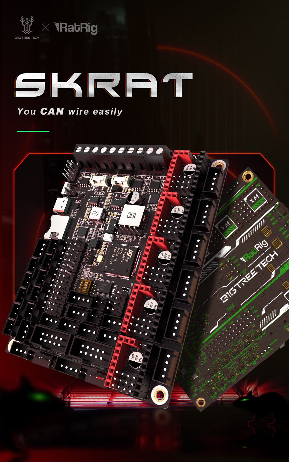 Bigtreetech SKRat V1.0 Motherboard For 3D Printer - 1020000397 - DREMC STORE