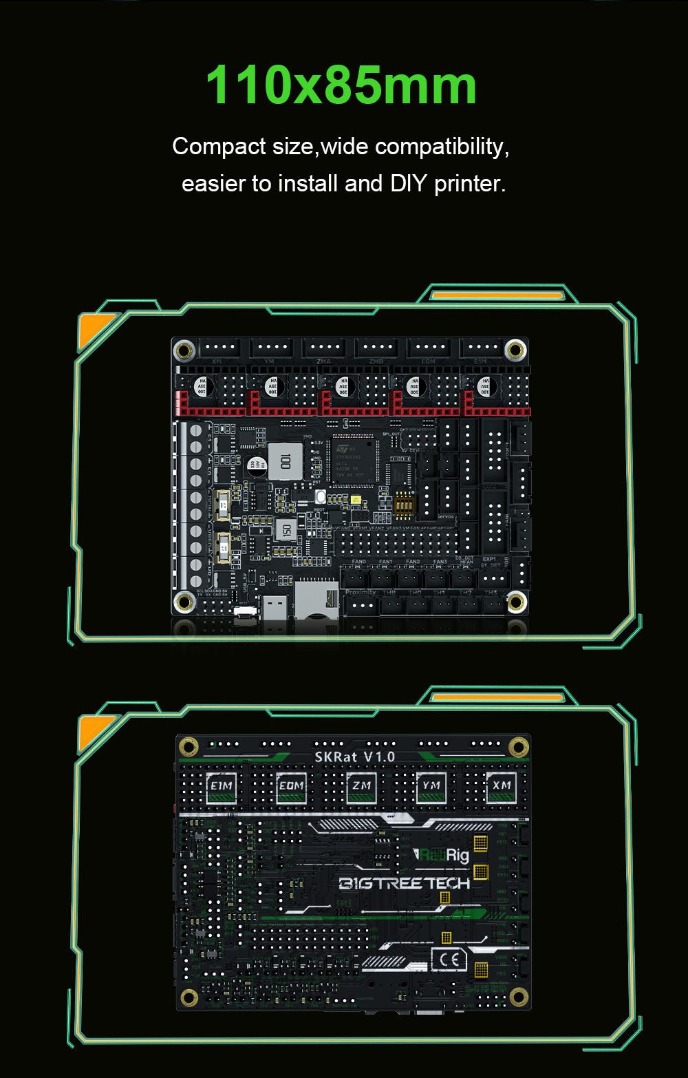 Bigtreetech SKRat V1.0 Motherboard For 3D Printer - 1020000397 - DREMC STORE
