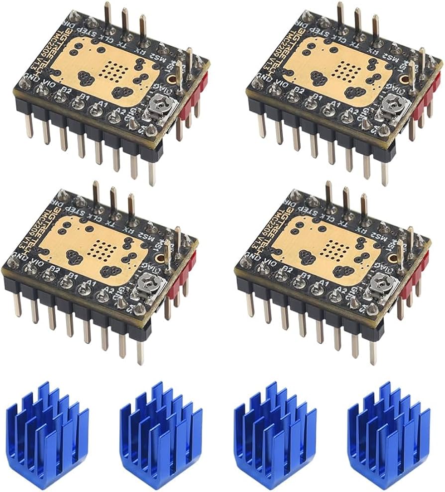 Bigtreetech TMC2209 V1.3 Stepper Motor Driver - 4x - 1040000053-4 - DREMC STORE 3D Printing Supplies