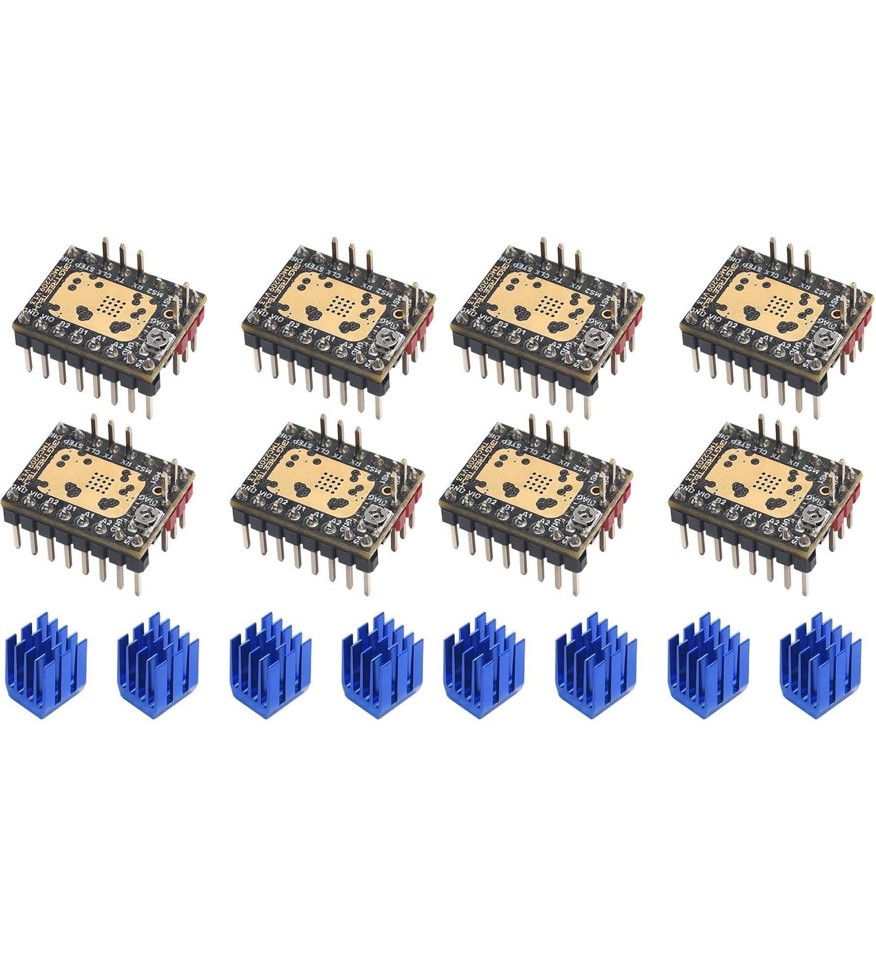 Bigtreetech TMC2209 V1.3 Stepper Motor Driver - 8x - 1040000053-8 - DREMC STORE 3D Printing Supplies