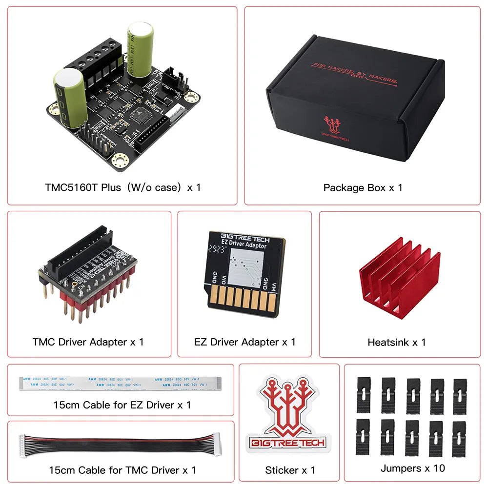 Bigtreetech TMC5160T Plus Stepper Motor Driver - Without Case - 1050000072 - DREMC STORE