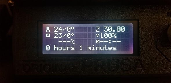 Black LCD Display with White Text for Prusa MK2/MK2.5/MK3 - Black Screen with White Text - LDO - MK3 - SCREEN - BLACK - DREMC STORE