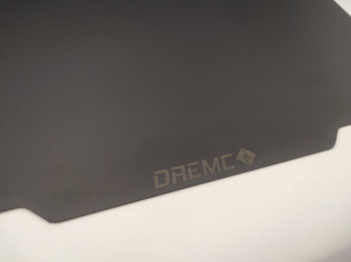 Black Smooth PEI Spring Steel Build Plate(Voron, Ender 3,5 Bambu Labs) - 125x125 - DRJ-125-125 - DREMC STORE