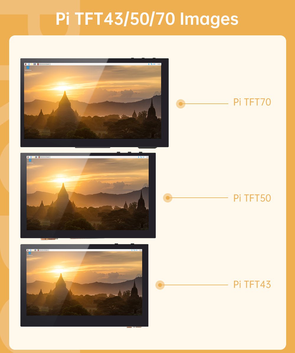 BTT PI TFT43 / TFT50 / TFT70 V2.1 with Touch Screen PI TFT - TFT43 - 1040000042 - DREMC STORE