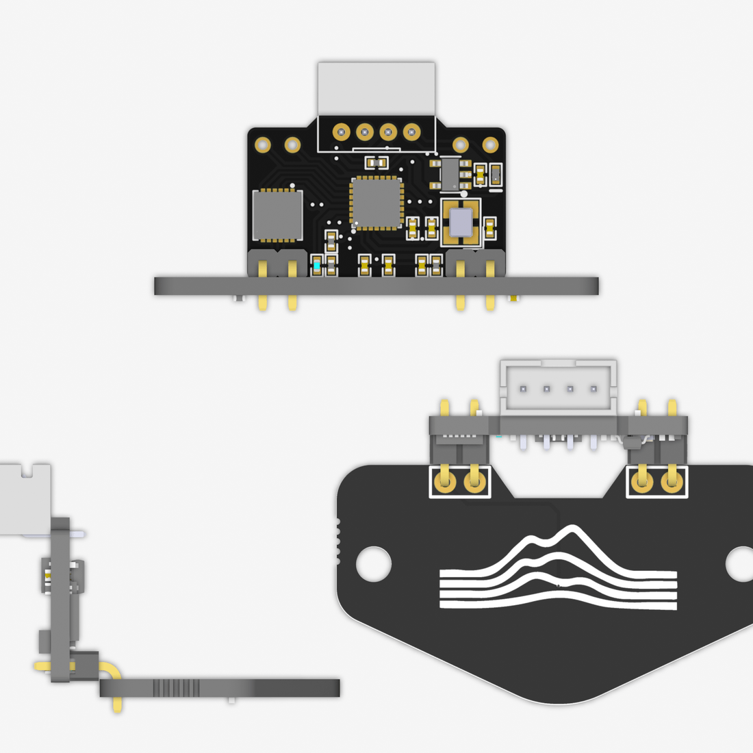 Cartographer Probe v3 with ADXL345 CAN & USB - Right Angled (USB) - C - PROBE - V3 - ADXL - RA - USB - DREMC STORE