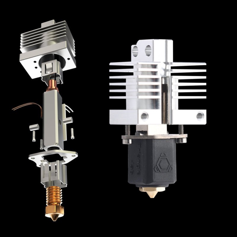 CHC XP1 High Flow Hotend for Bambu X1 and P1 Series Hotend and Exploded View