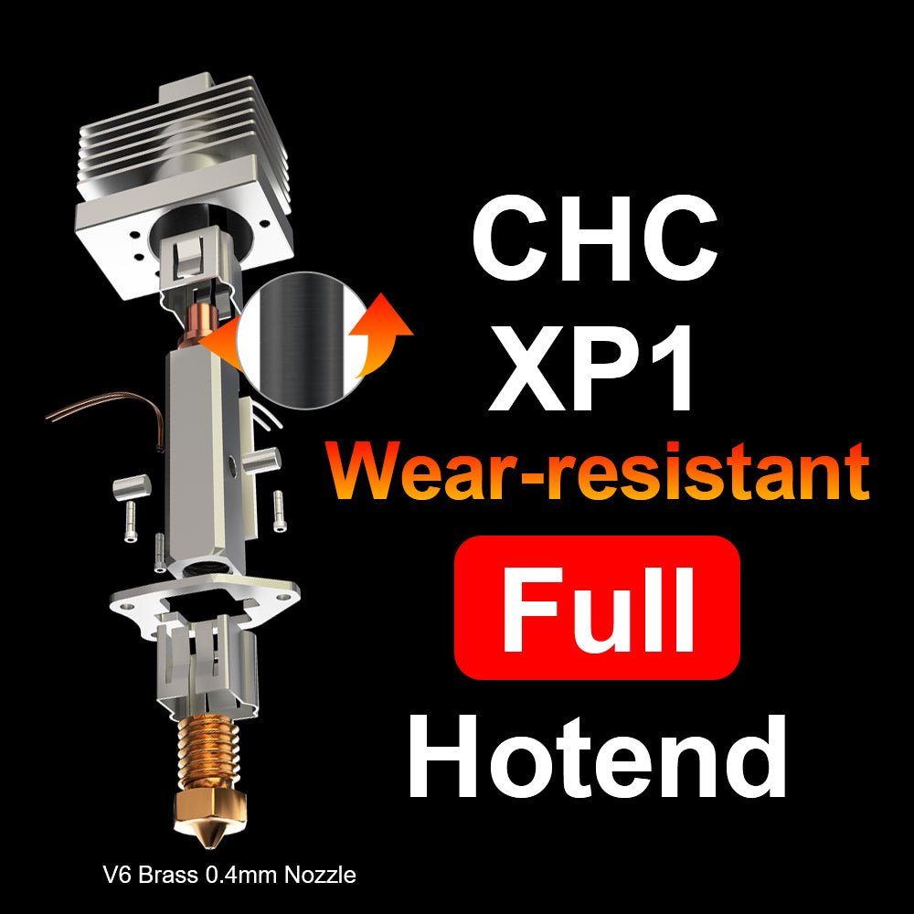 CHC XP1 High Flow Hotend for Bambu X1 and P1 Series PETG WR Full Hotend Kit