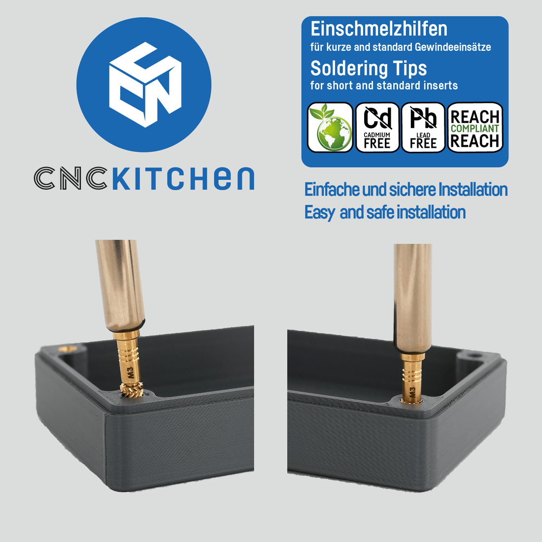 CNC Kitchen Soldering Tips + Adapter compatible with ERSA tips series 832 & 842 - 4262391010181 - DREMC STORE