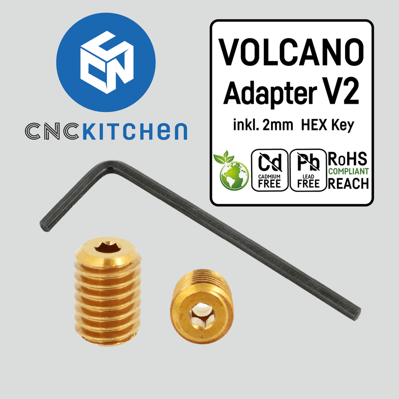 CNC Kitchen Volcano Adapter Version 3 - 0054047419684 - DREMC STORE