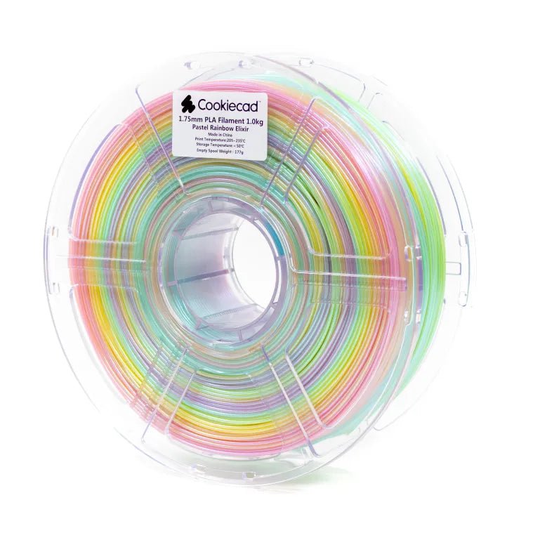 Cookiecad Elixir PLA Filament 1.75mm 1kg - Pastel Rainbow Elixir - pla - elixir - pastel - rainbow - DREMC STORE