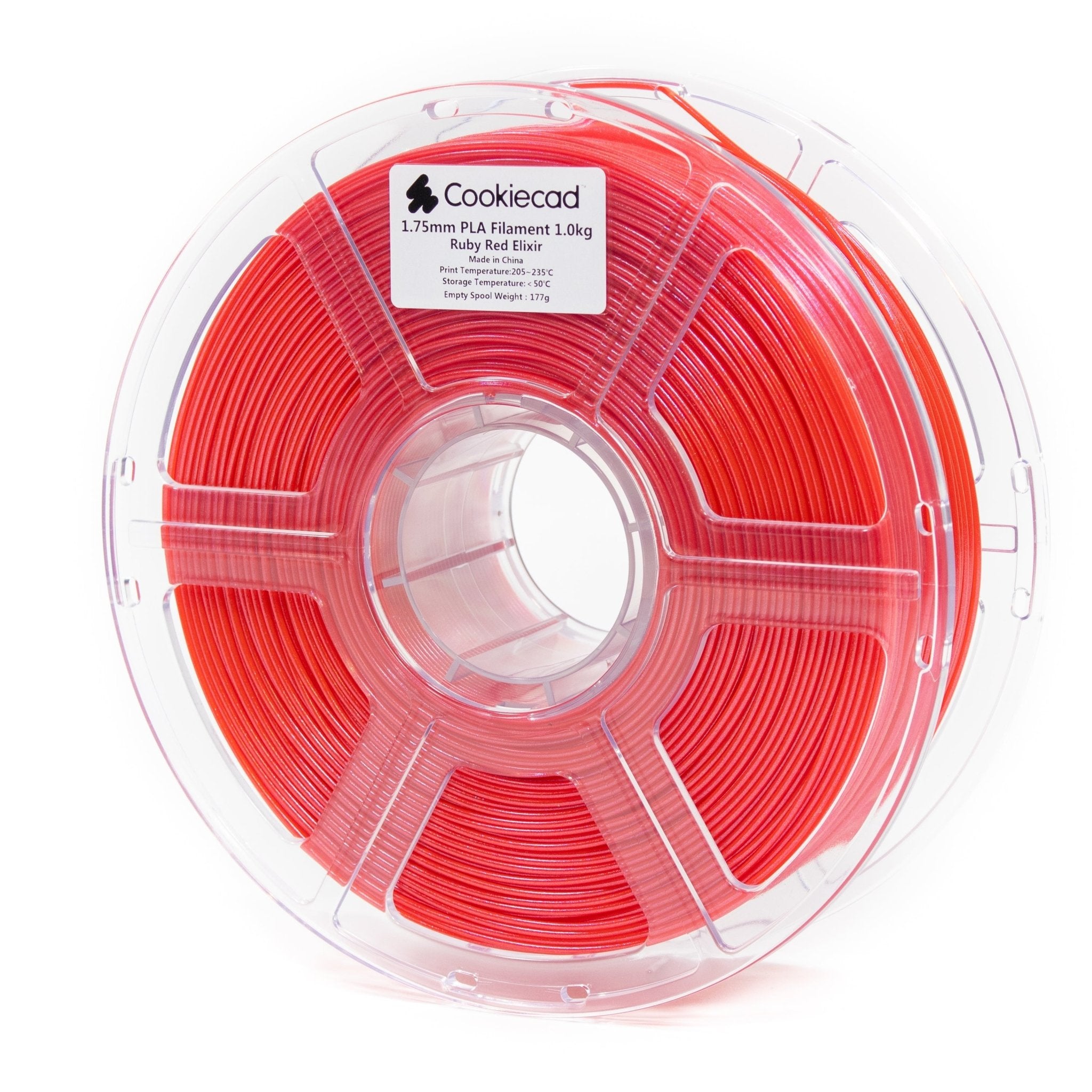 Cookiecad Elixir PLA Filament 1.75mm 1kg - Ruby Red Elixir - pla - elixir - ruby - red - DREMC STORE