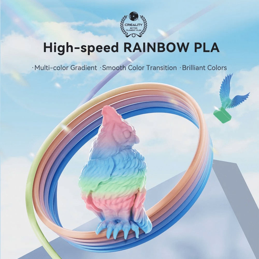 Creality Hyper Rainbow PLA 3D Printing Filament 1kg - Wild Blossom Short - 3301010425 - DREMC STORE